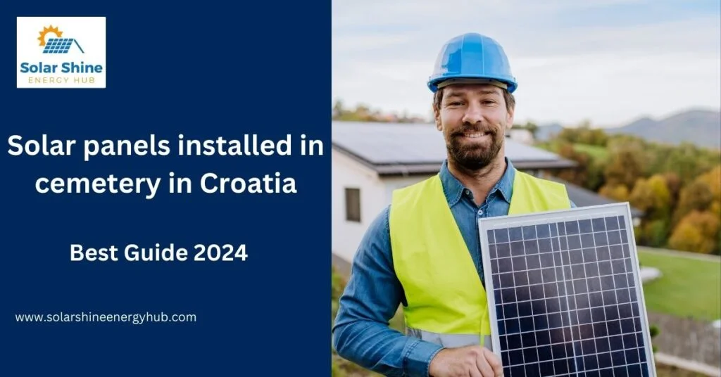 Solar panels installed in cemetery in Croatia